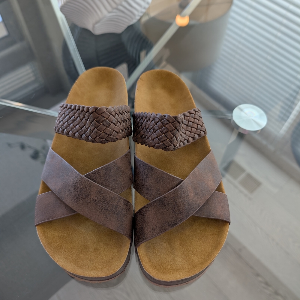 Stylish Brown Woven Sandals